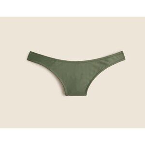 J Crew Heritage 1989 High Leg Bikini Bottom Green High Cut Low Rise Small